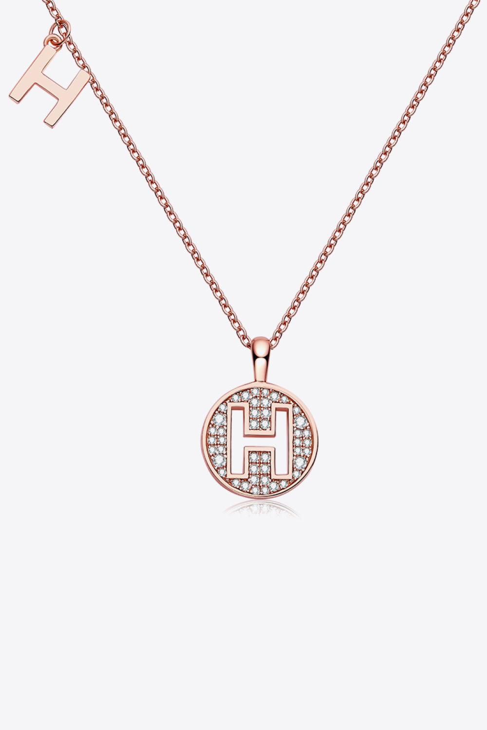 Moissanite A to J Pendant Necklace Carauana Store