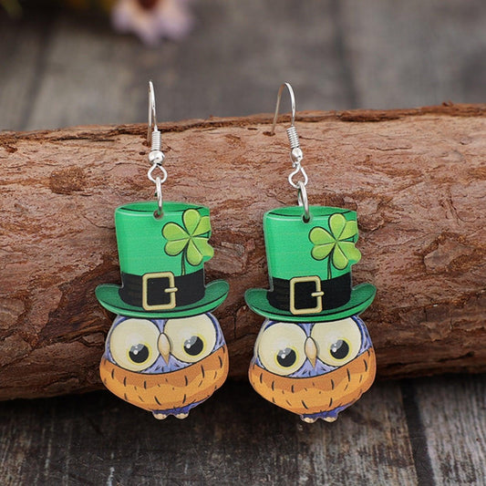 Owl Acrylic Dangle Earrings Carauana Store