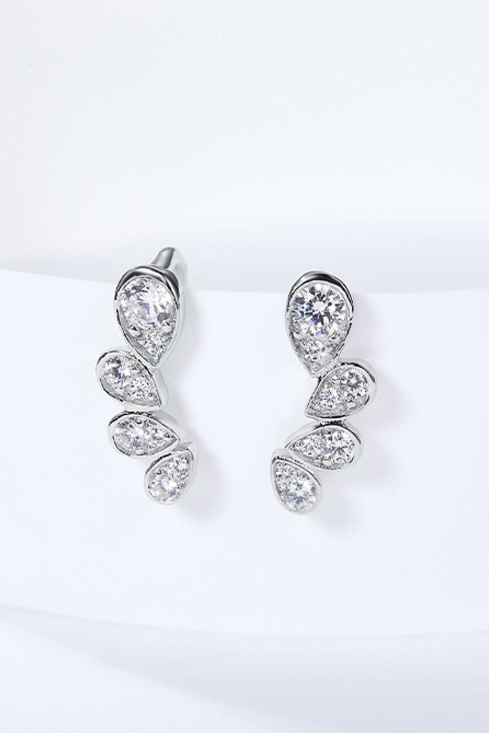Pear Shape Moissanite Earrings Carauana Store