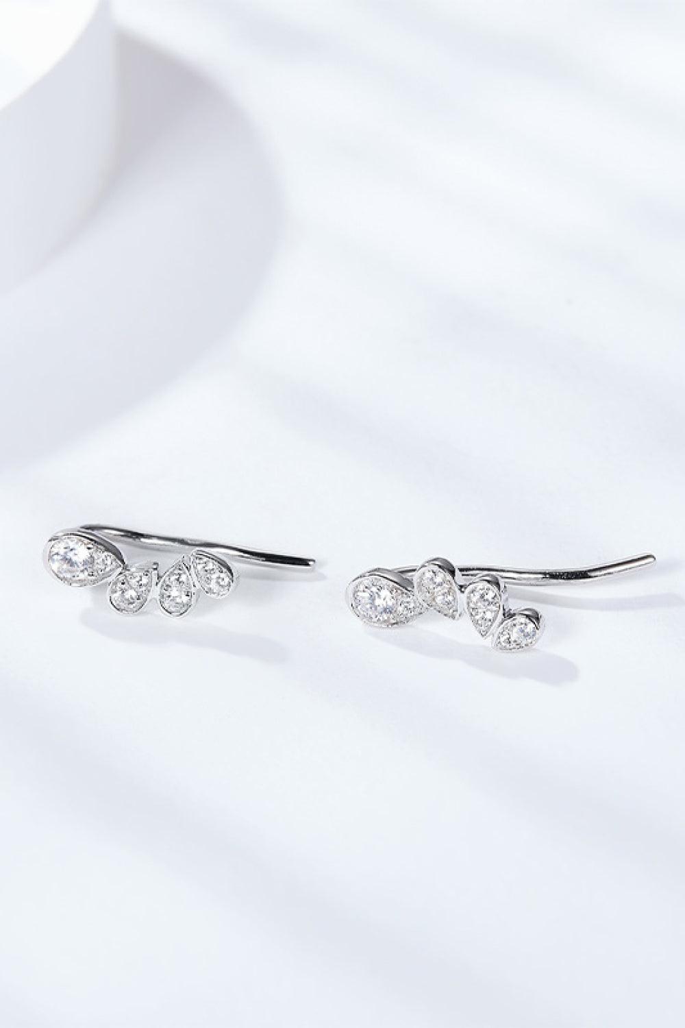 Pear Shape Moissanite Earrings Carauana Store
