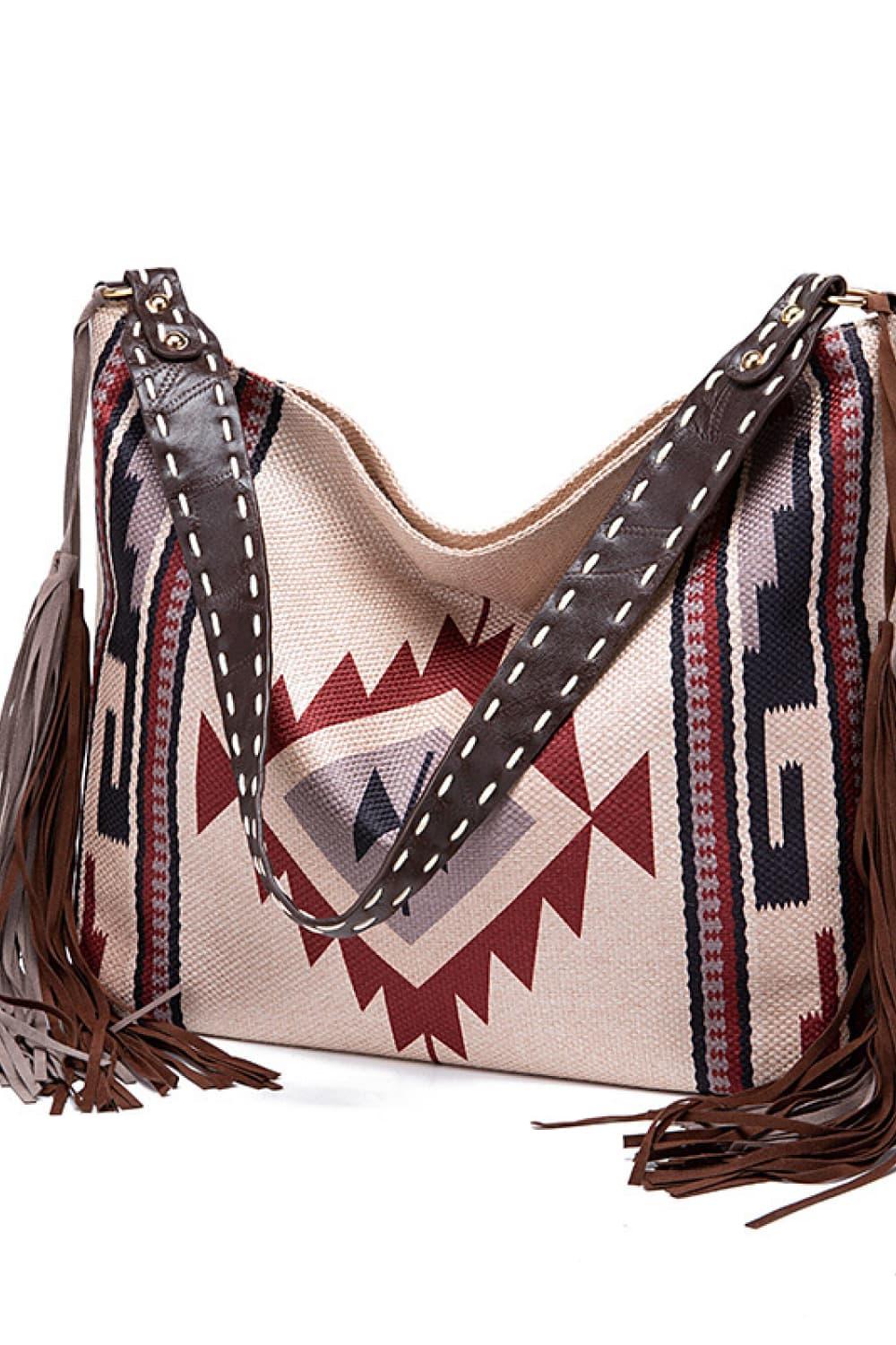 Geometric Canvas Tote Bag Carauana Store