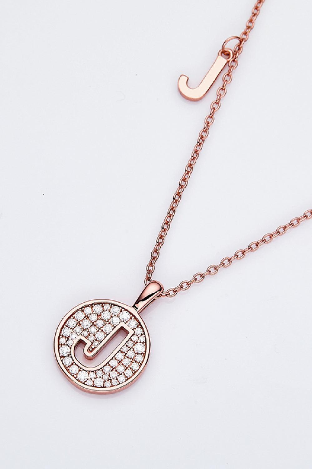 Moissanite A to J Pendant Necklace Carauana Store