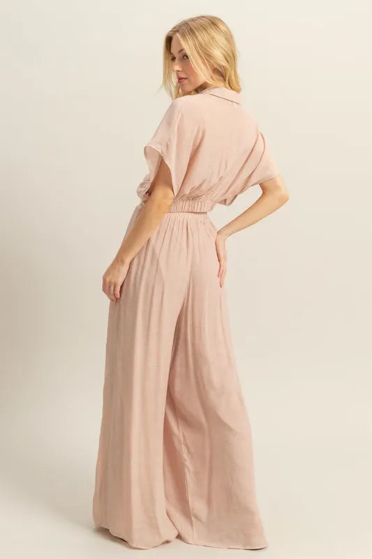 HYFVE Kimono Sleeve Crop Top and Wide Leg Pants Set Carauana Store