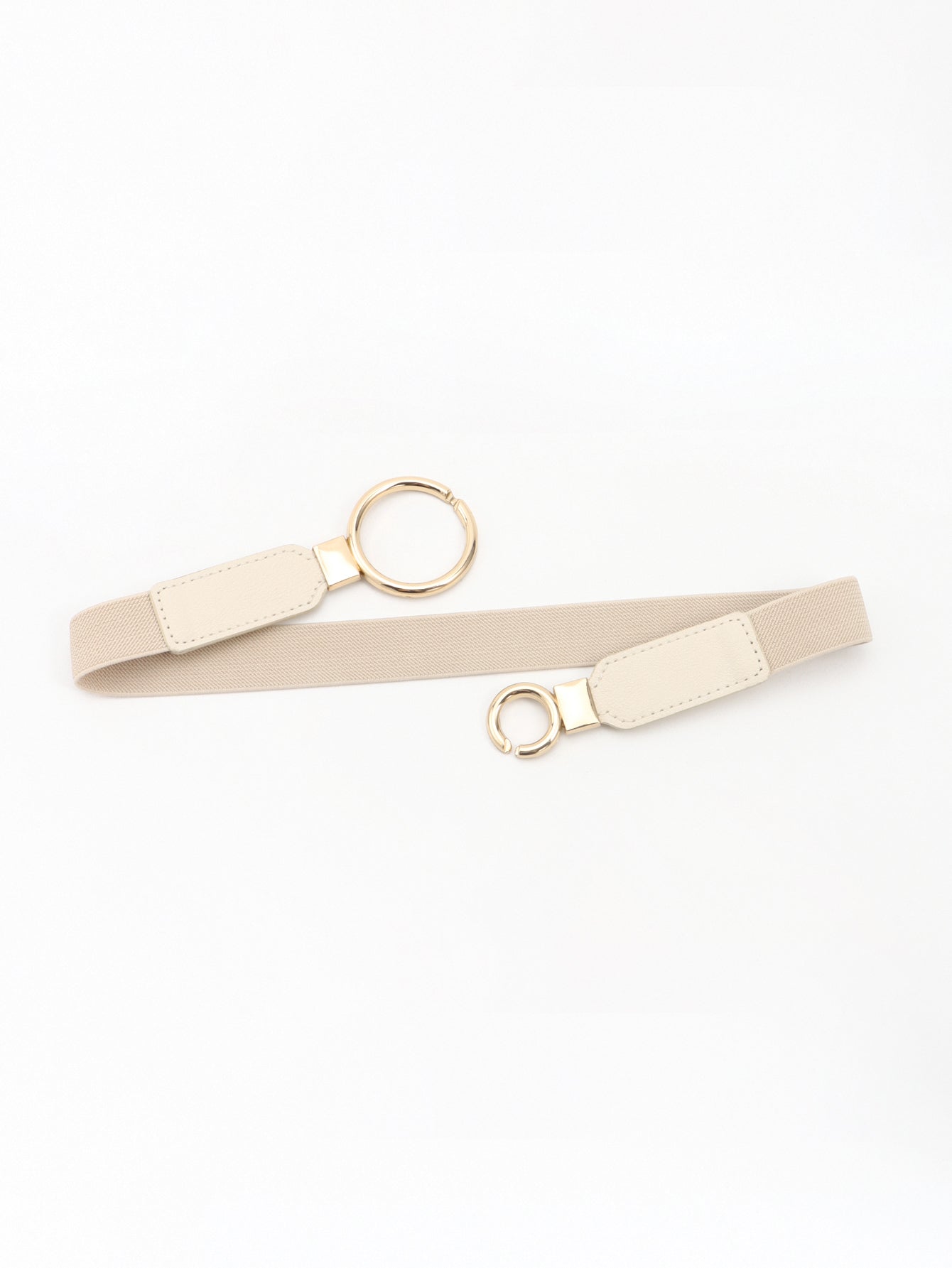 Double Ring Buckle Elastic PU Belt Carauana Store