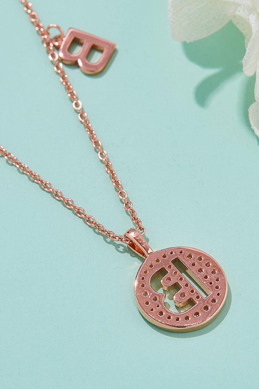Moissanite A to J Pendant Necklace Carauana Store