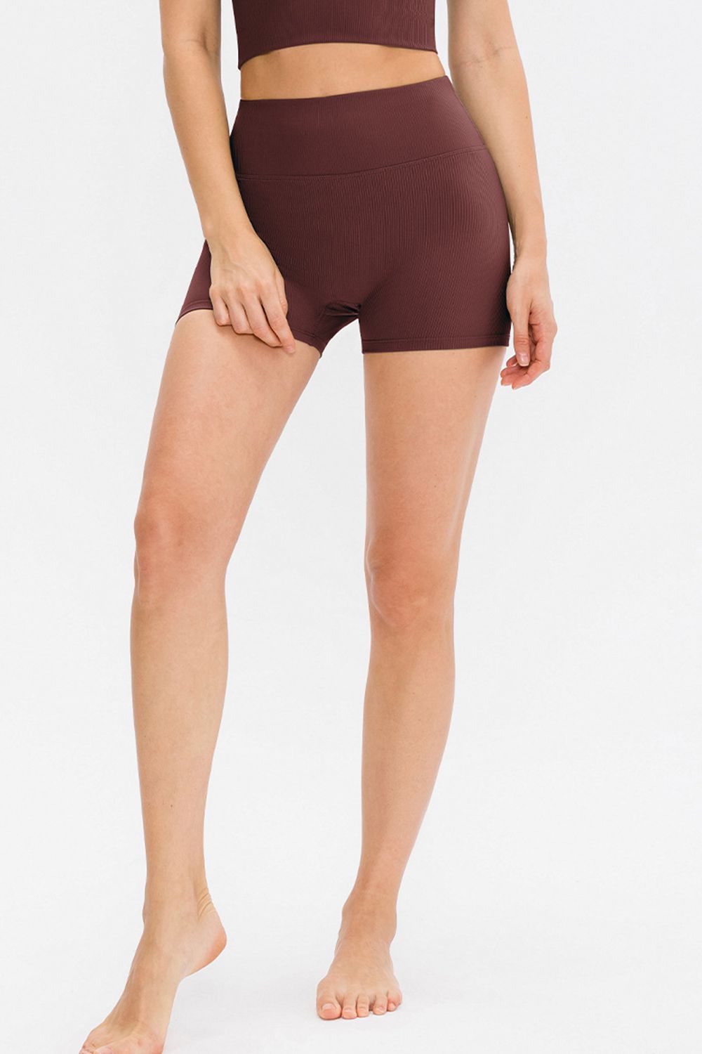 Slim Fit Wide Waistband Sports Shorts Carauana Store