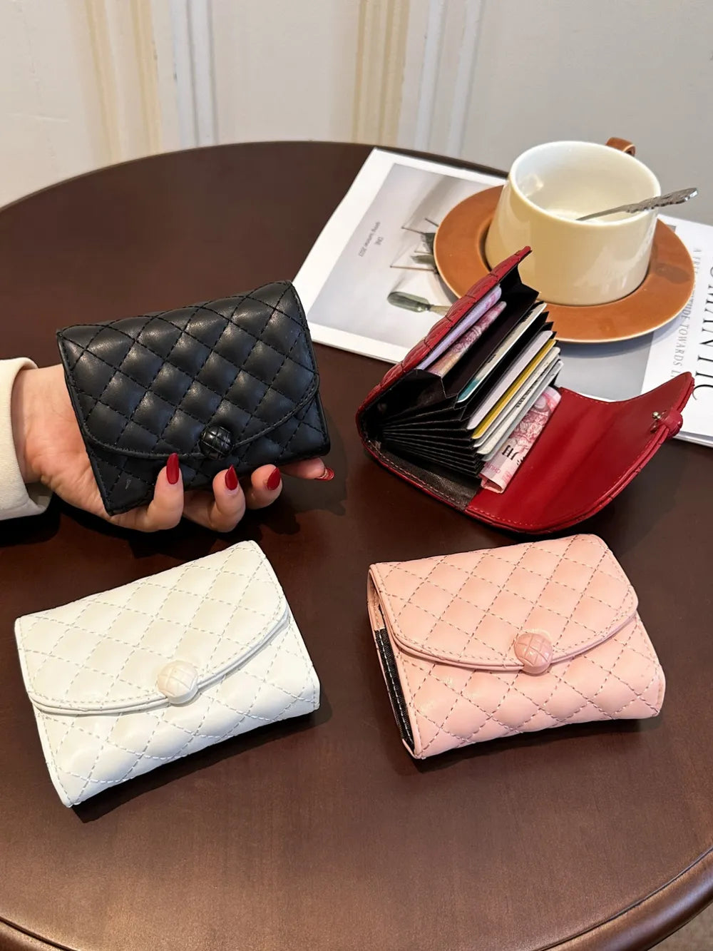 PU Leather Solid Color Wallet Carauana Store