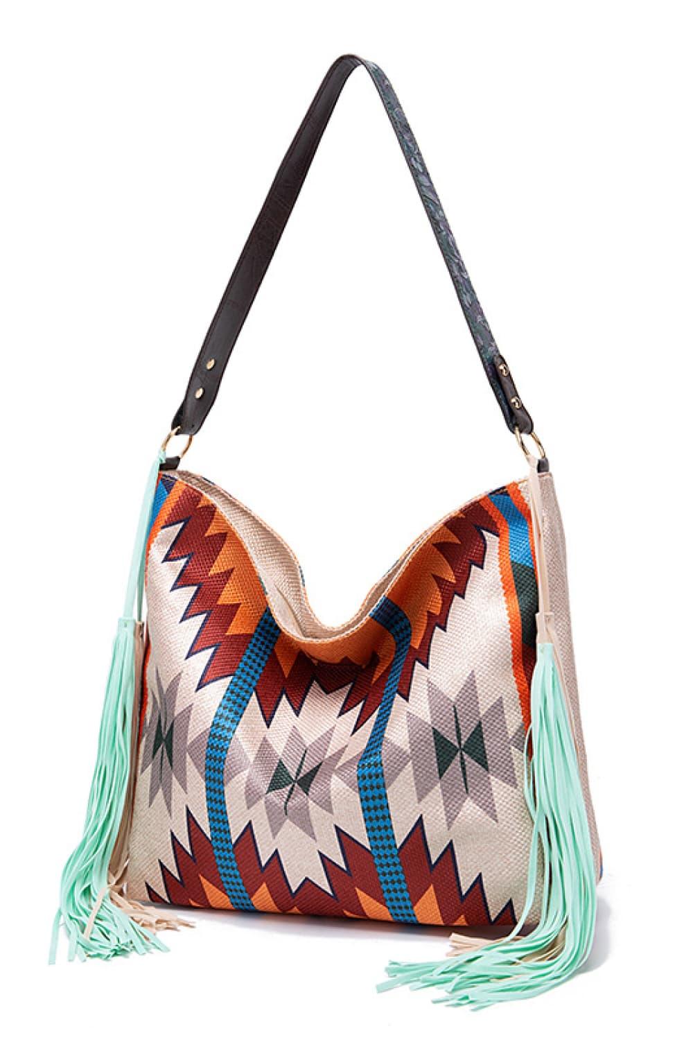 Geometric Canvas Tote Bag Carauana Store