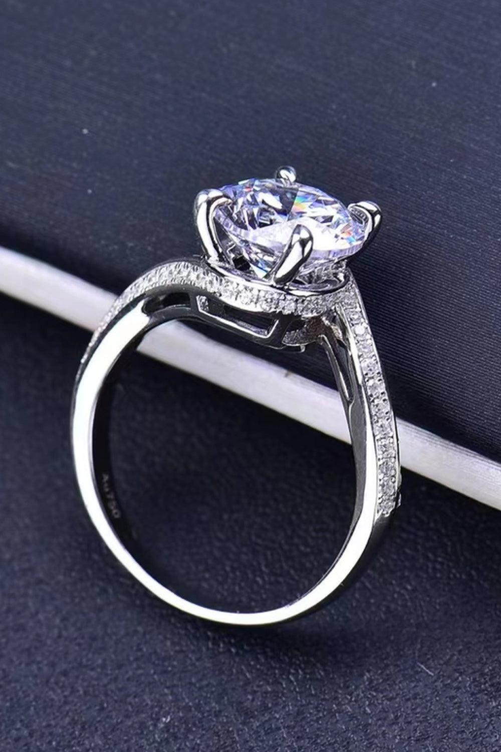 Keep Your Eyes On Me 3 Carat Moissanite Ring Carauana Store