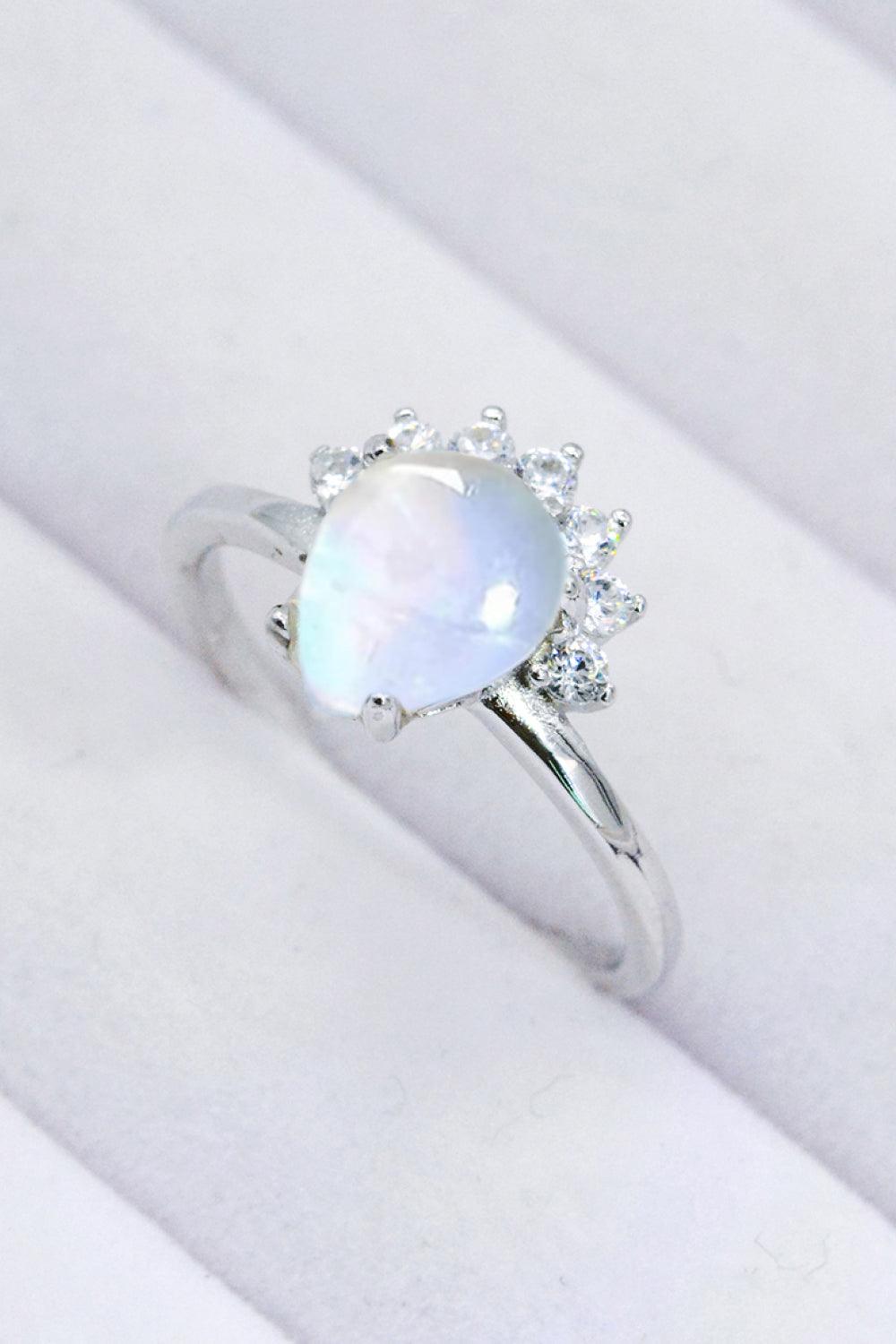 925 Sterling Silver Moonstone Ring Carauana Store