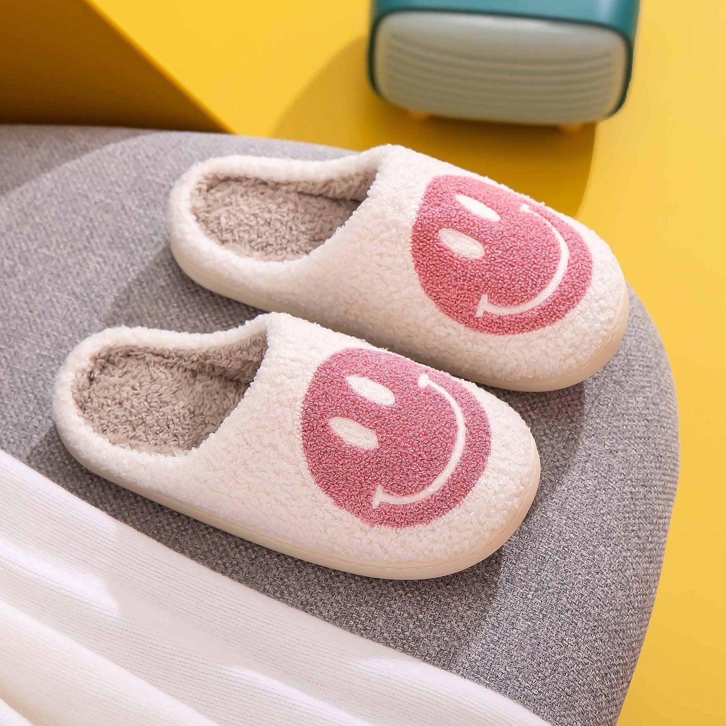 Melody Smiley Face Slippers Carauana Store