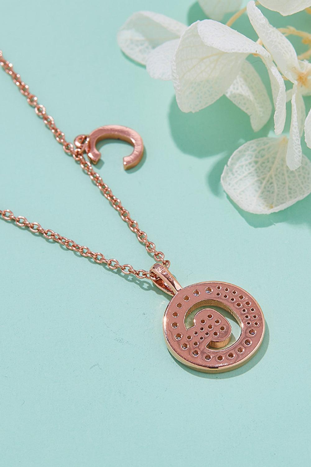 Moissanite A to J Pendant Necklace Carauana Store
