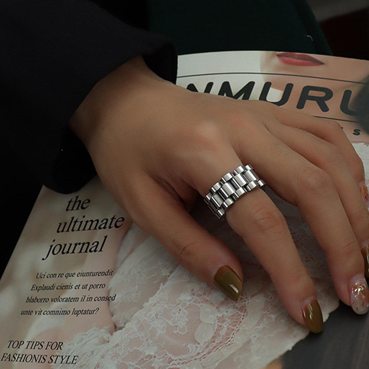 Plated Titanium Steel Ring Carauana Store