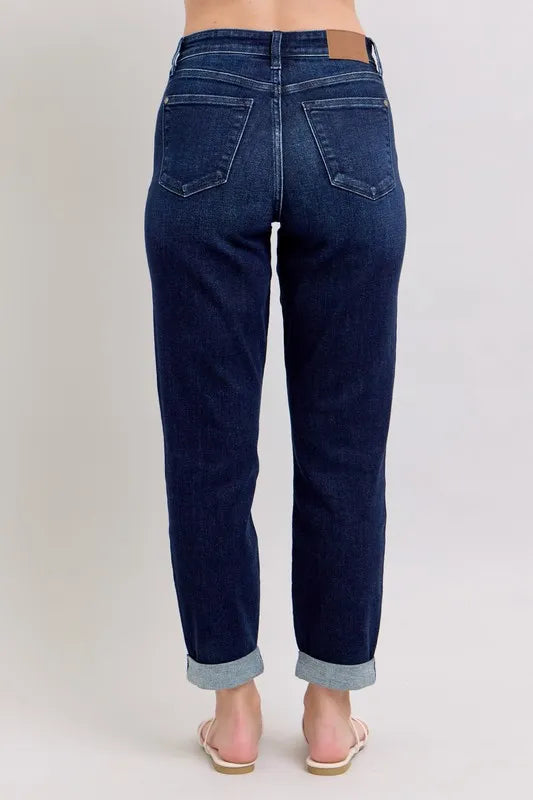 Judy Blue Full Size High Waist Boyfriend Jeans Plus Size
