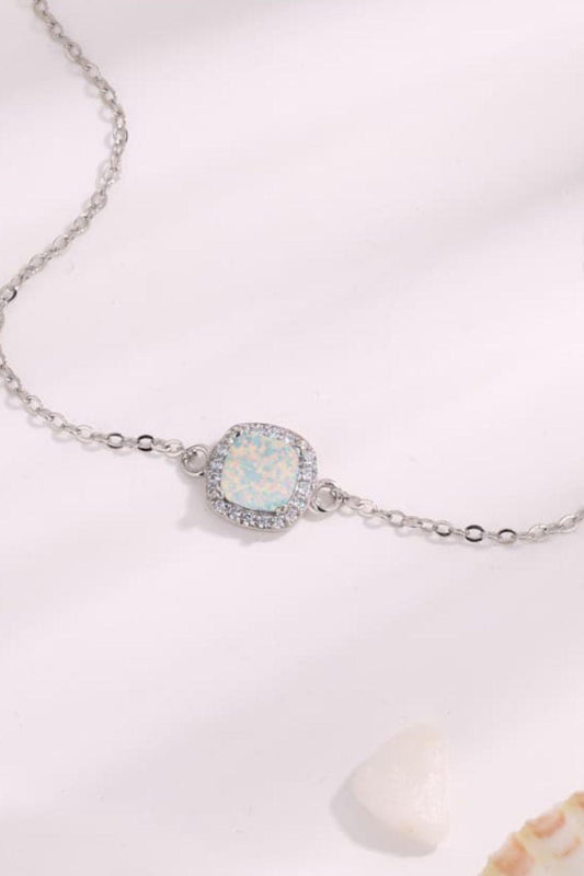 Opal Platinum-Plated Bracelet Carauana Store