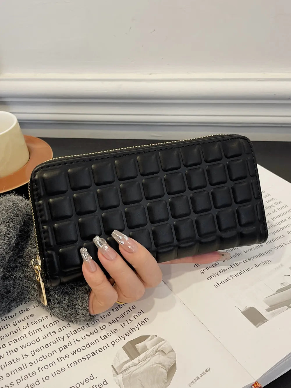 PU Leather Solid Color Wallet Carauana Store