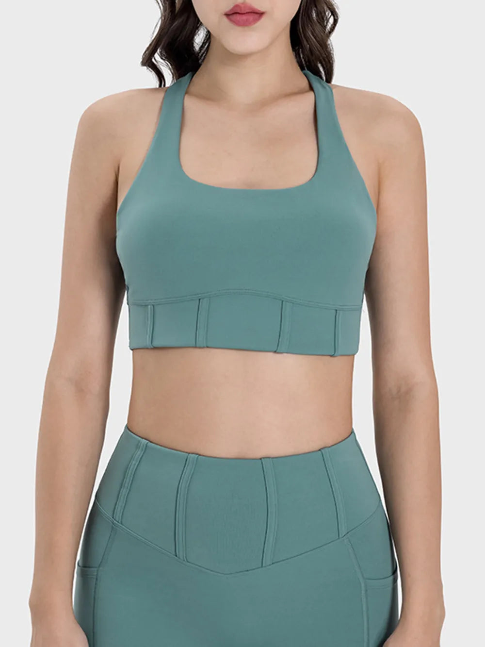 Millennia Square Neck Wide Strap Active Tank Carauana Store