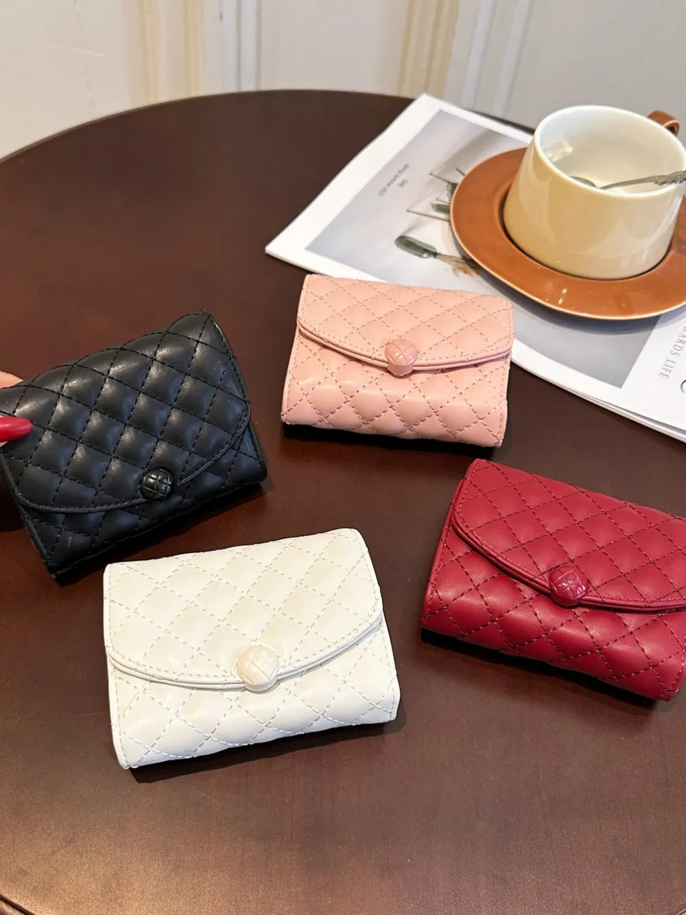 PU Leather Solid Color Wallet Carauana Store