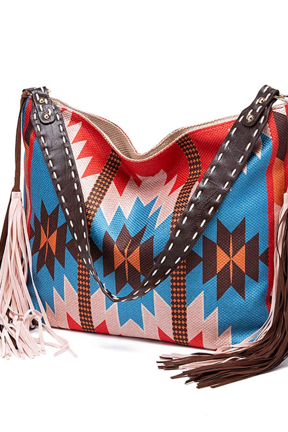 Geometric Canvas Tote Bag Carauana Store