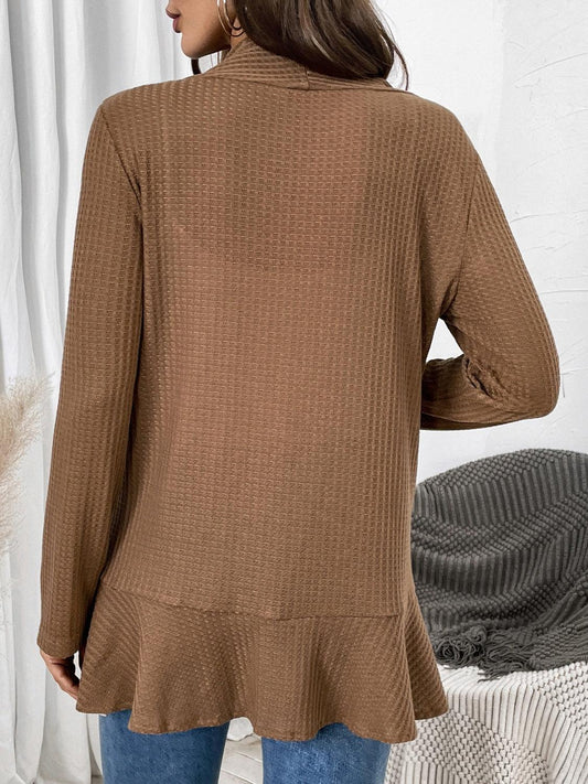 Open Front Long Sleeve Cardigan Carauana Store