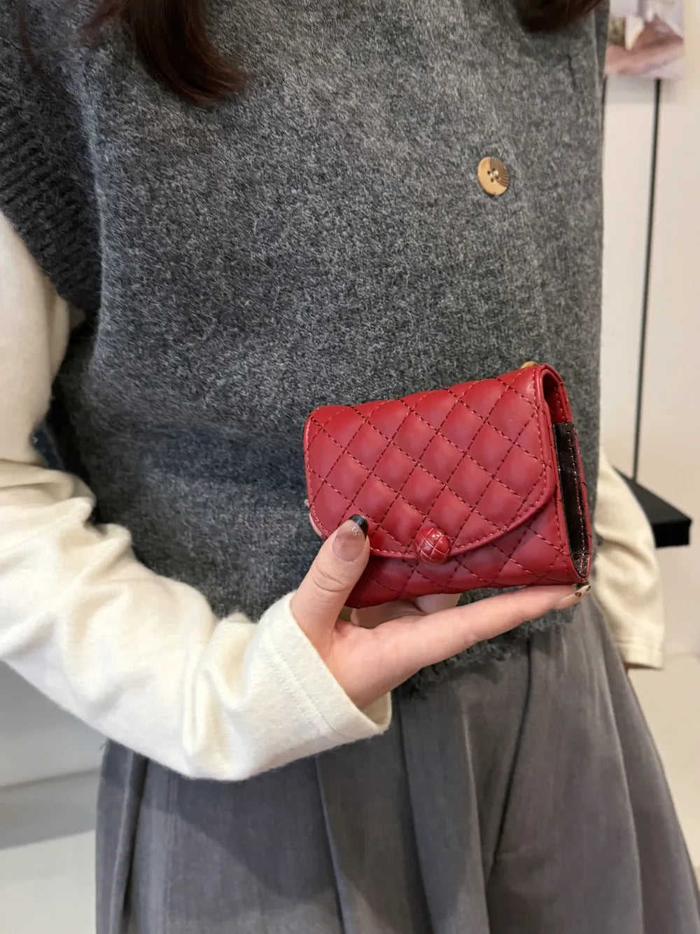 PU Leather Solid Color Wallet Carauana Store