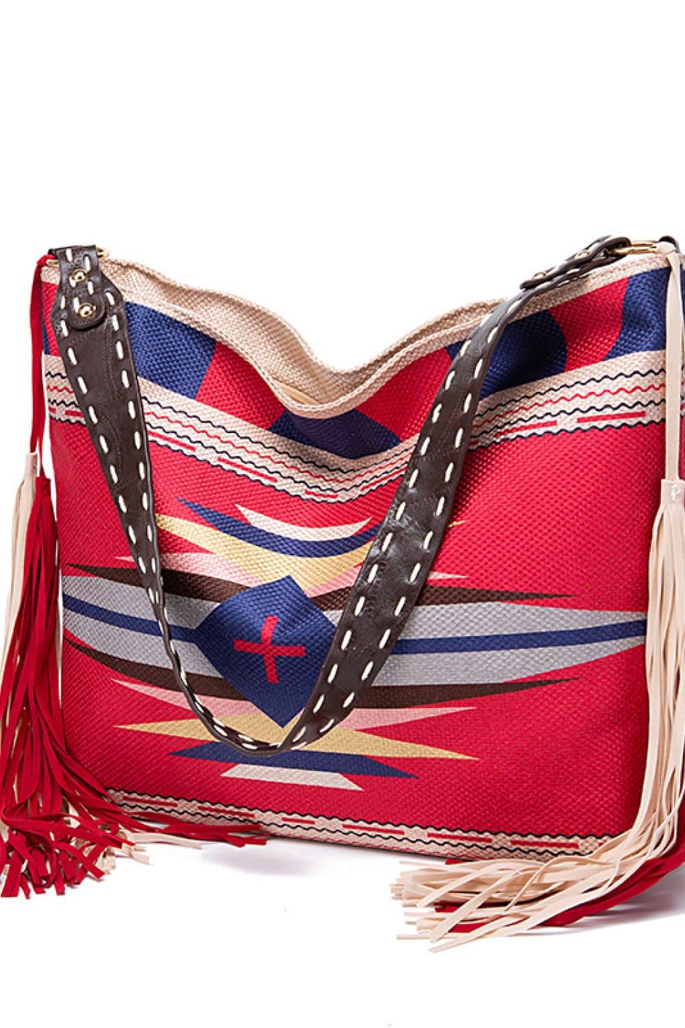 Geometric Canvas Tote Bag Carauana Store