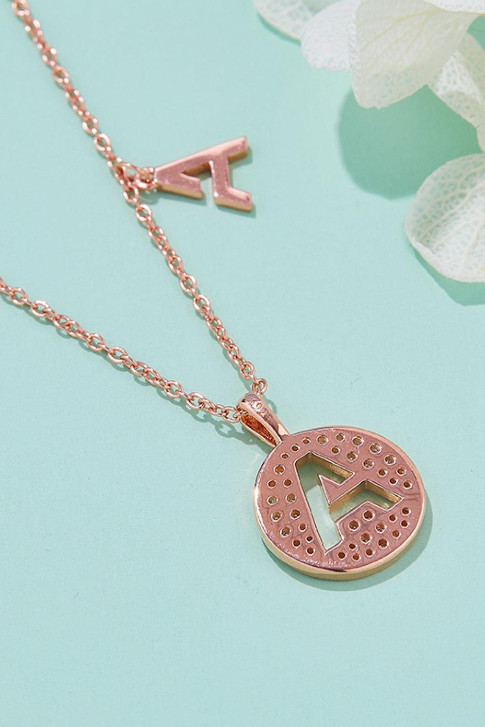 Moissanite A to J Pendant Necklace Carauana Store