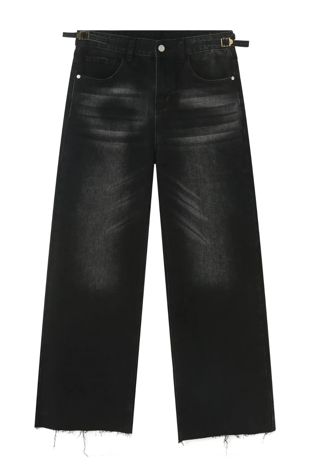 Men's Frayed Hem Jeans