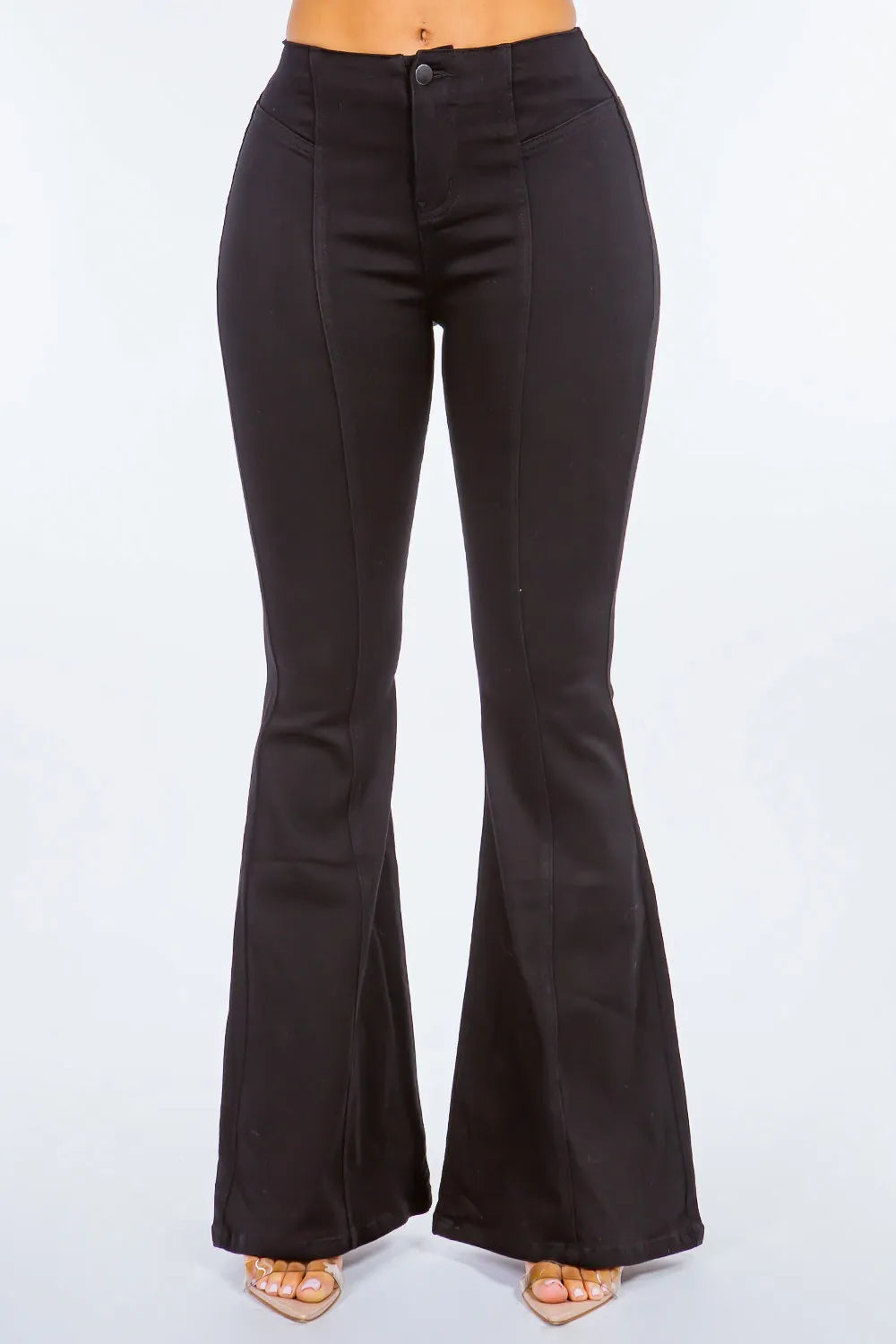 American Bazi High Waist Pull On Flare Jeans Carauana Store