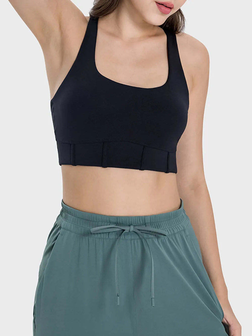 Millennia Square Neck Wide Strap Active Tank Carauana Store