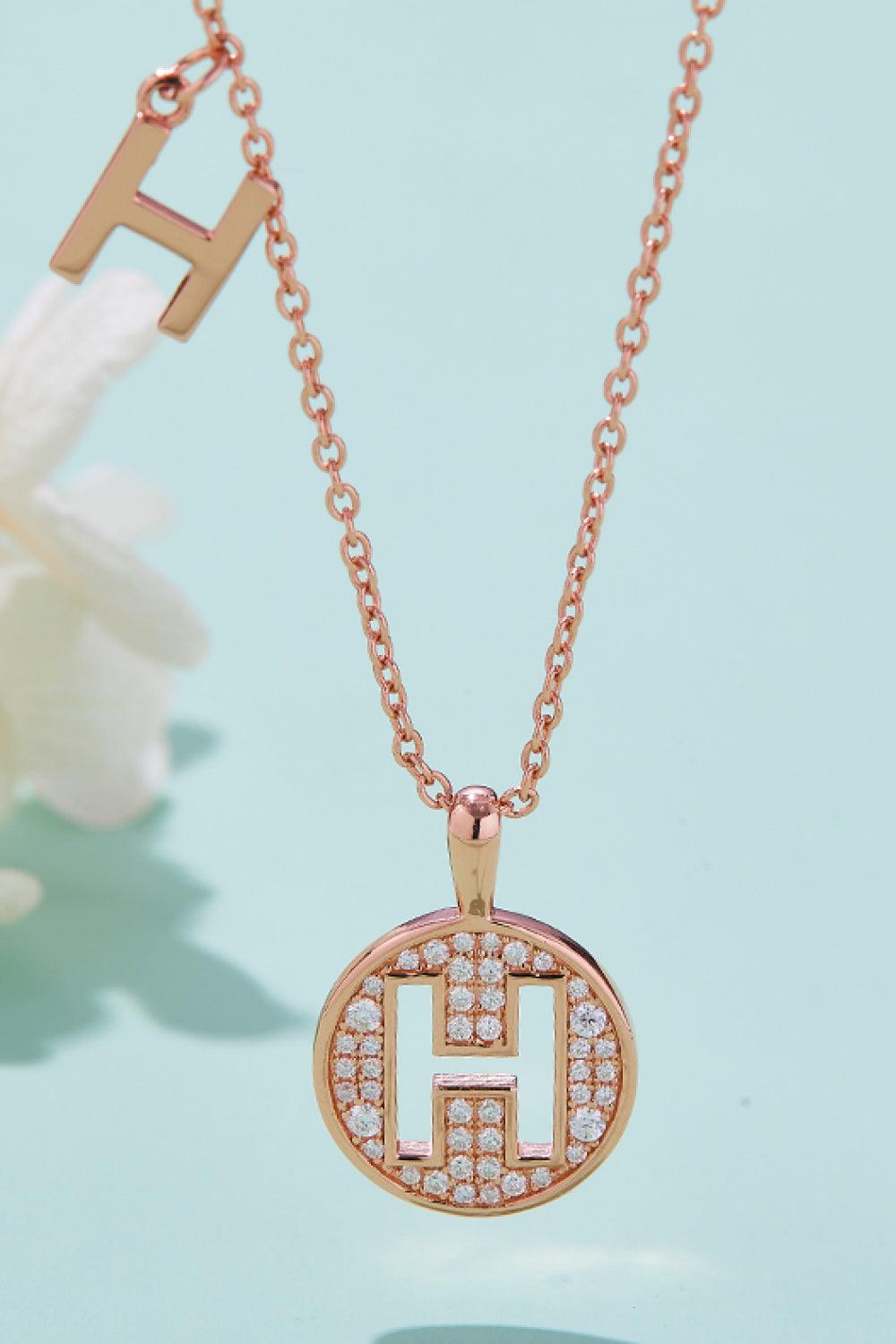 Moissanite A to J Pendant Necklace Carauana Store