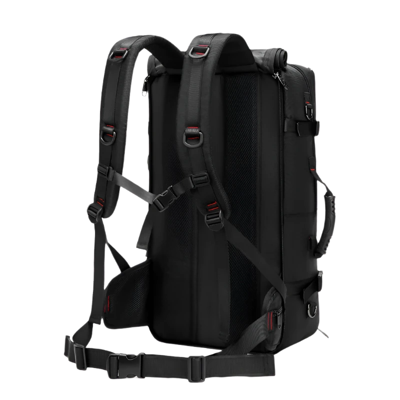 Backpack Waterproof Camping Hiking |Travel Backpack - Black_back