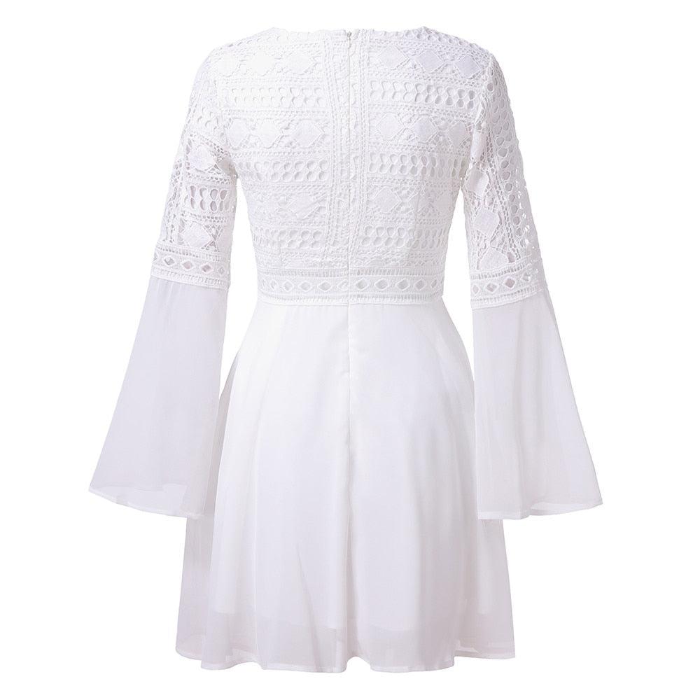 Fashion Dresses 2023:Women's Casual Lace Long Sleeve Bodycon Cocktail Party Pencil Dresss Carauana Store
