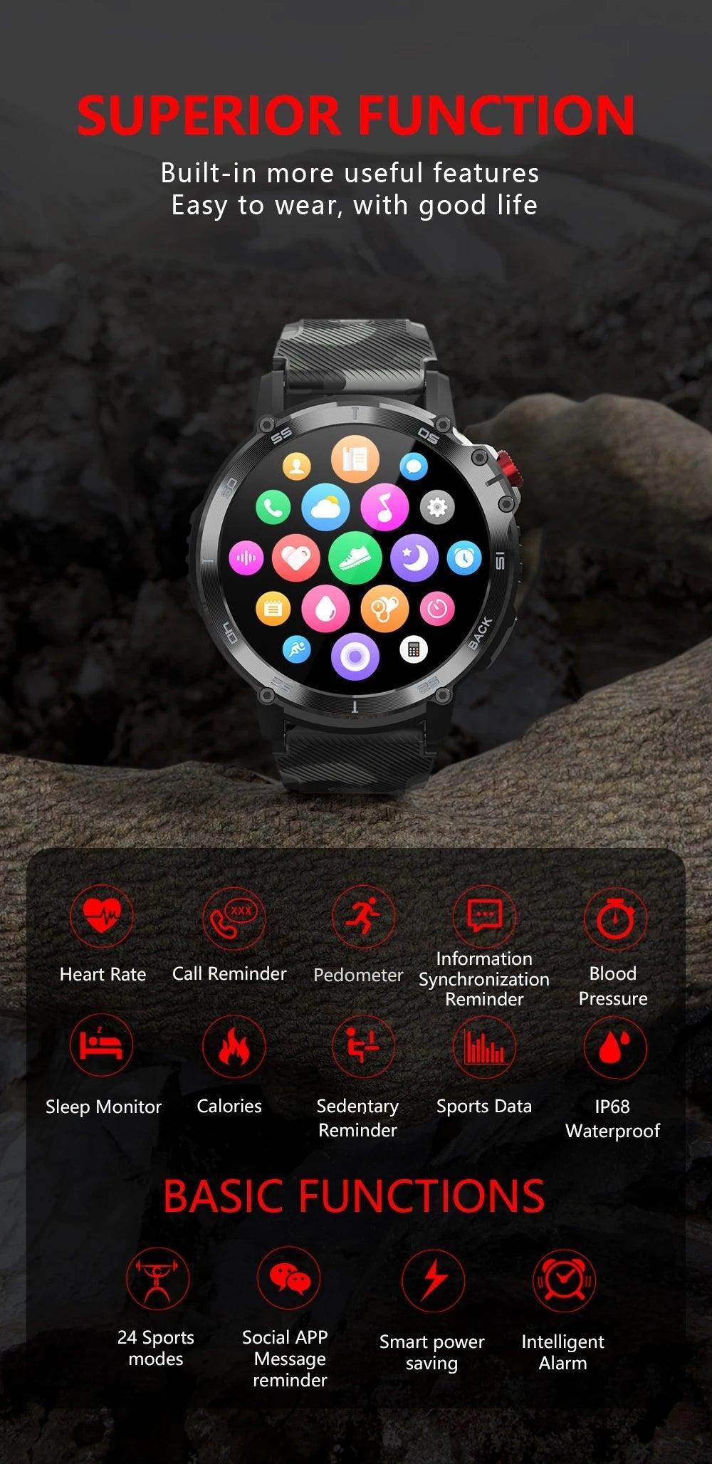 LEMFO C22 Smartwatch: Empower Your Lifestyle with Enhanced Connectivity and Health Monitoring Carauana Store