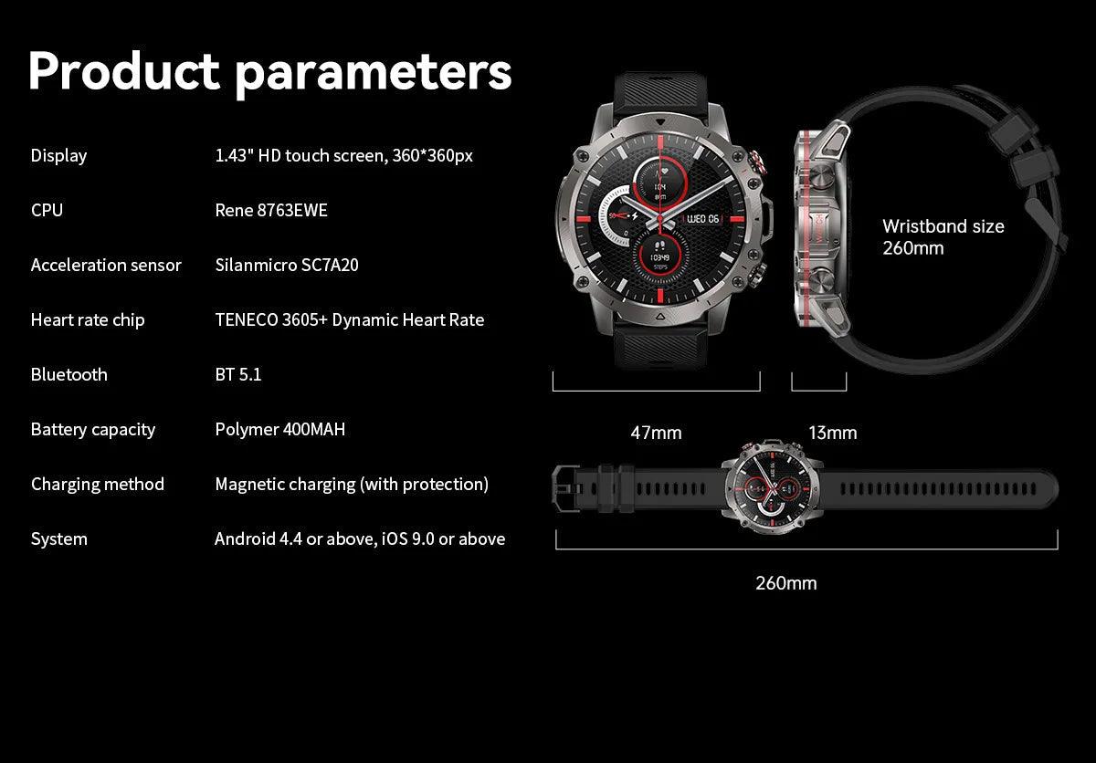 LEMFO Falcon Smartwatch: A Fusion of Style and Intelligence Carauana Store
