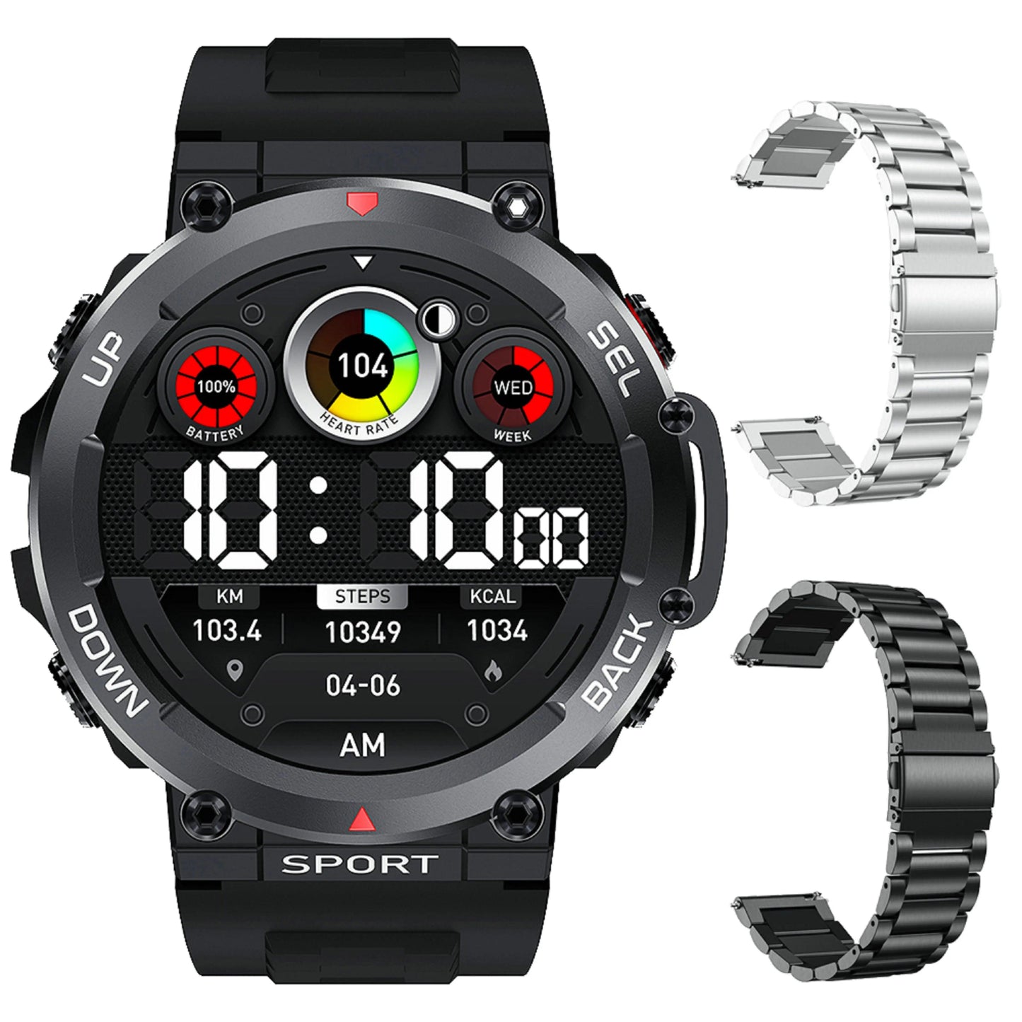 LEMFO Music Smartwatch Bluetooth Call sports NFC|Your Ultimate Health and Fitness Companion Carauana Store
