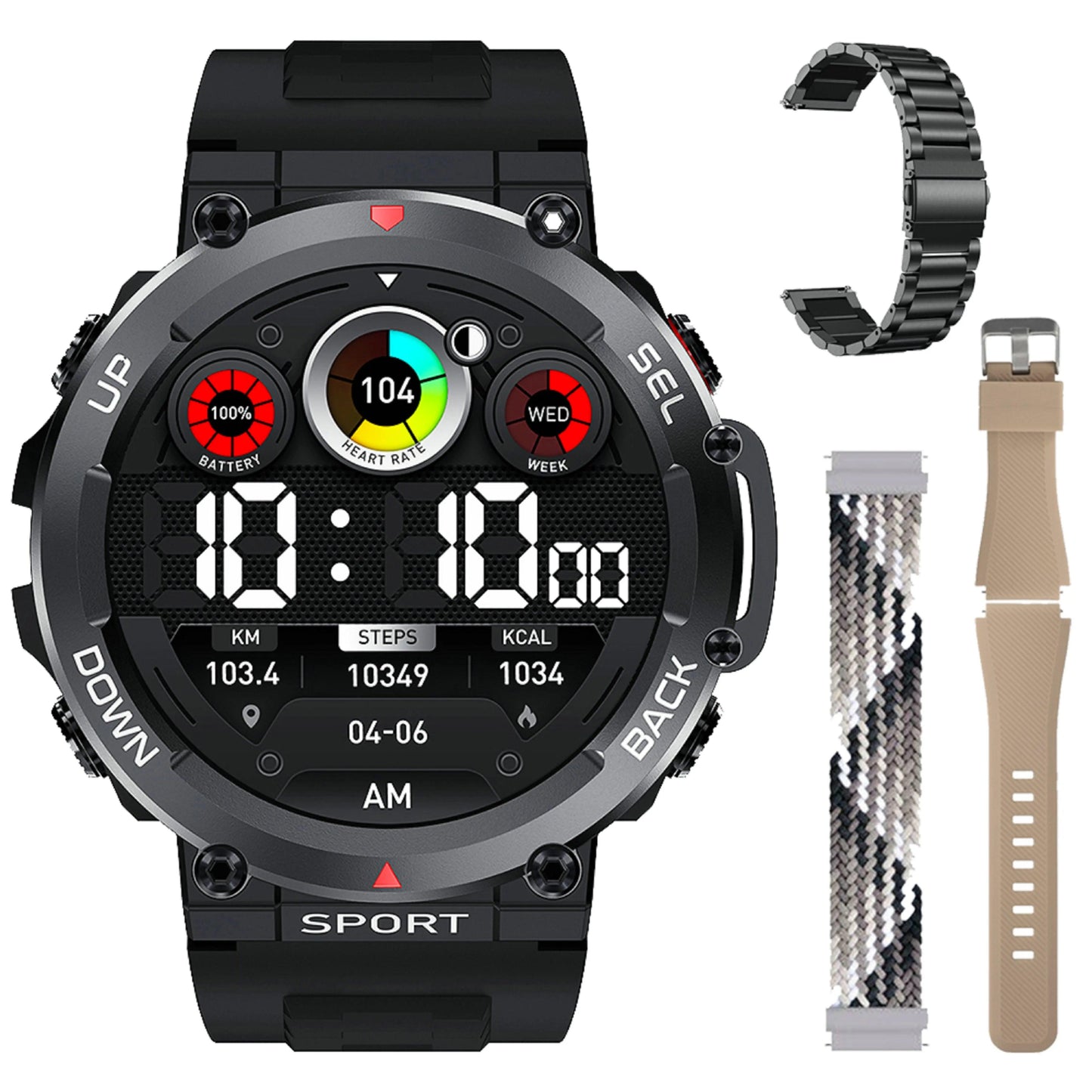 LEMFO Music Smartwatch Bluetooth Call sports NFC|Your Ultimate Health and Fitness Companion Carauana Store