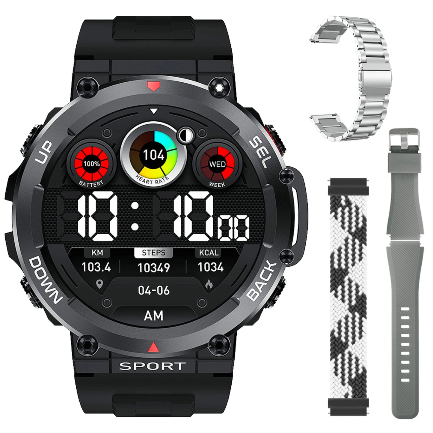 LEMFO Music Smartwatch Bluetooth Call sports NFC|Your Ultimate Health and Fitness Companion Carauana Store