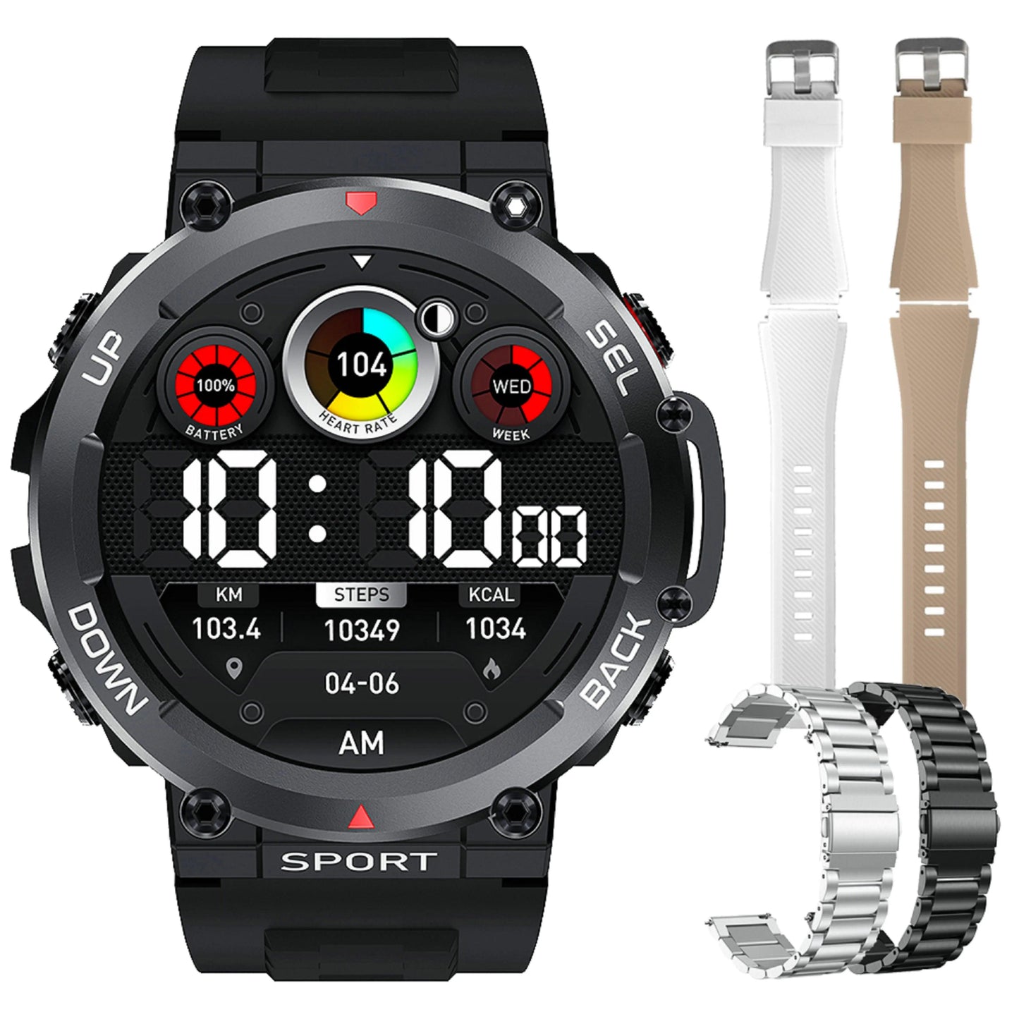 LEMFO Music Smartwatch Bluetooth Call sports NFC|Your Ultimate Health and Fitness Companion Carauana Store