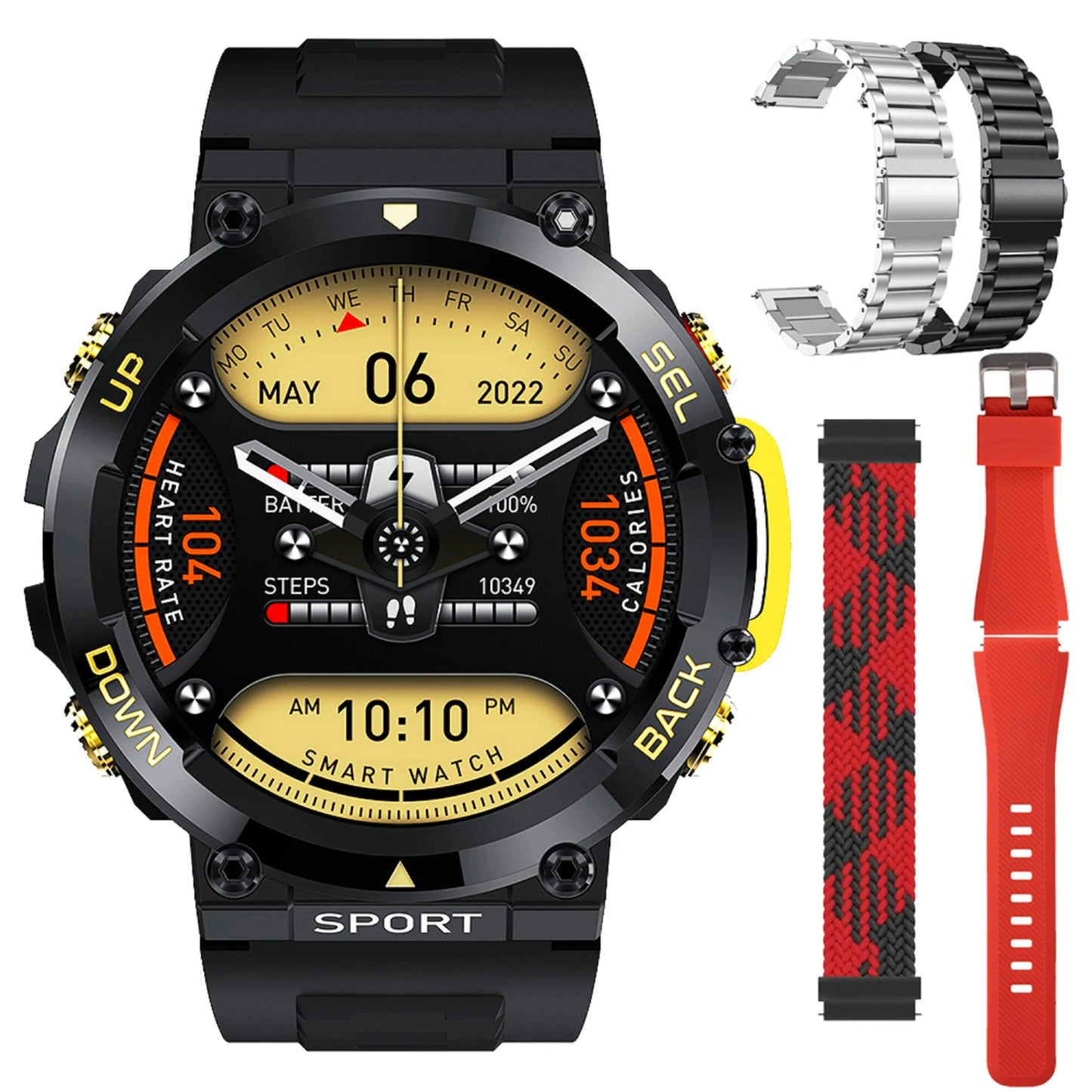 LEMFO Music Smartwatch Bluetooth Call sports NFC|Your Ultimate Health and Fitness Companion Carauana Store