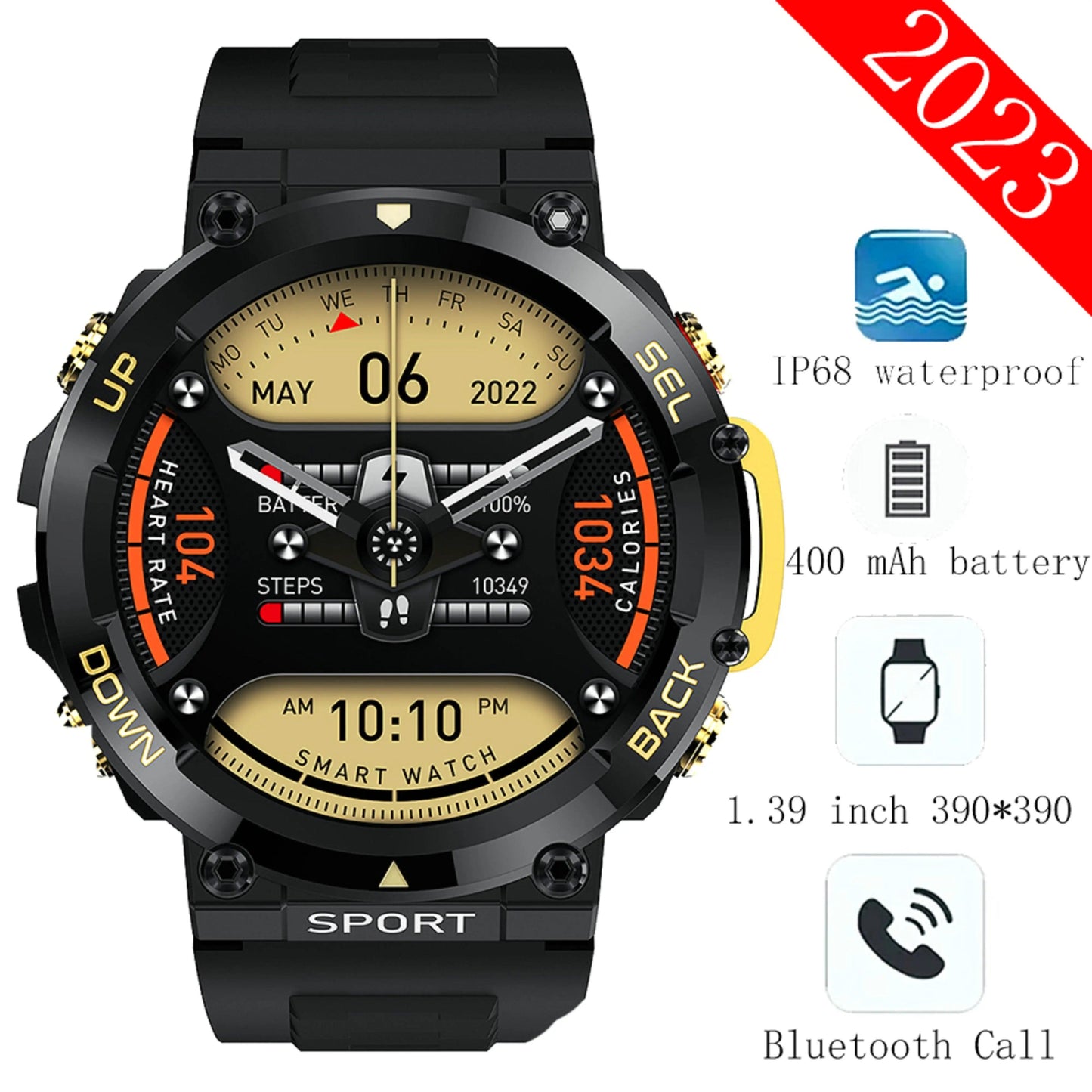 LEMFO Music Smartwatch Bluetooth Call sports NFC|Your Ultimate Health and Fitness Companion Carauana Store