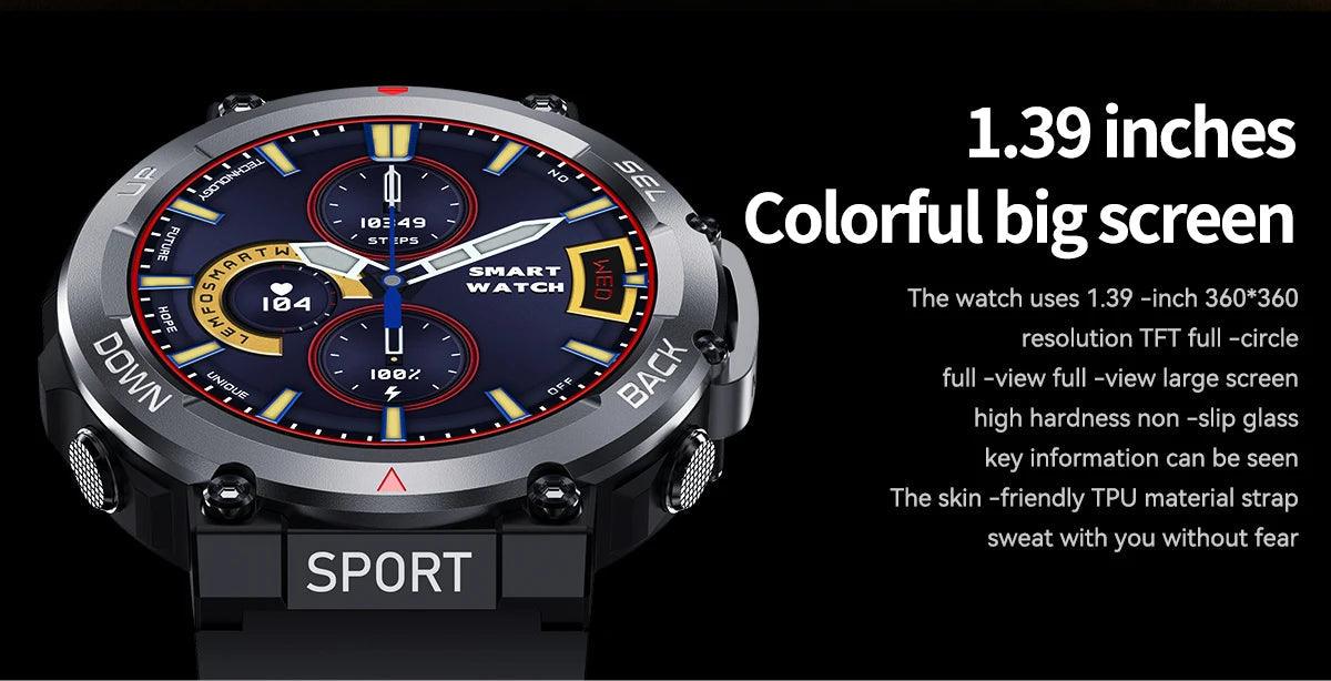 LEMFO Music Smartwatch Bluetooth Call sports NFC|Your Ultimate Health and Fitness Companion Carauana Store