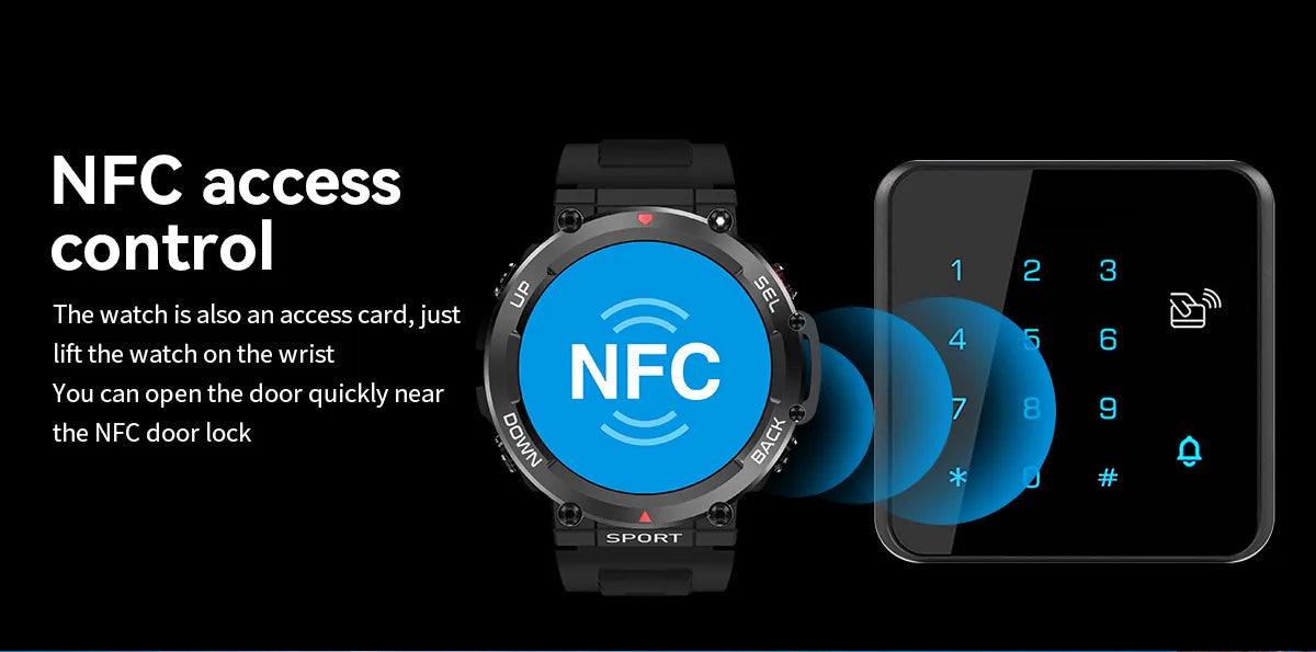 LEMFO Music Smartwatch Bluetooth Call sports NFC|Your Ultimate Health and Fitness Companion Carauana Store