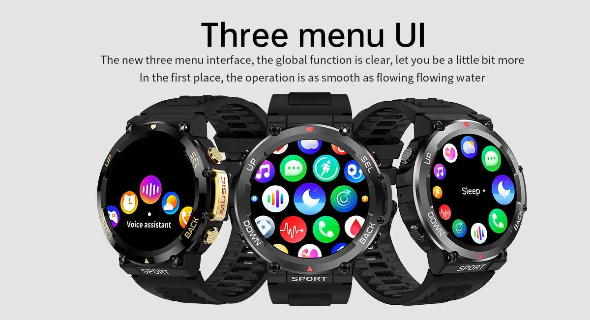 LEMFO Music Smartwatch Bluetooth Call sports NFC|Your Ultimate Health and Fitness Companion Carauana Store