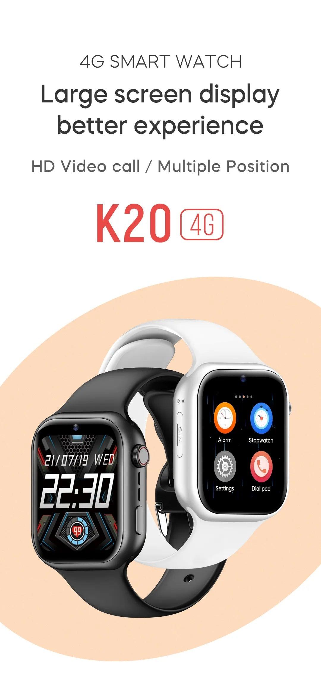 LEMFO Smartwatch with Sim Card 4G SOS WiFi GPS Location Camera Video Call smart watch 1000mAh kids Carauana Store