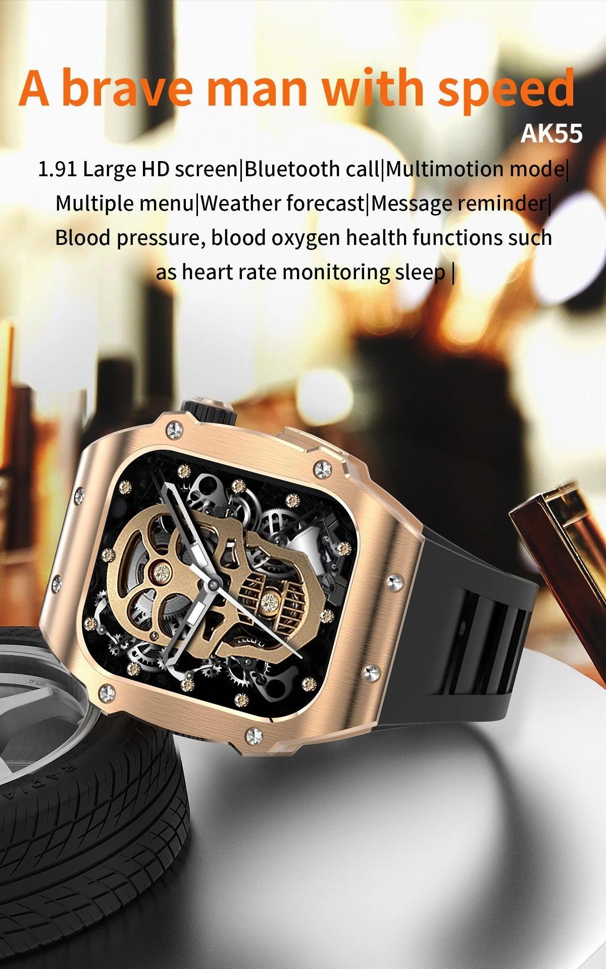 LIGE Smart Watch For Men Waterproof Bluetooth Call Heart Rate Monitor Carauana Store