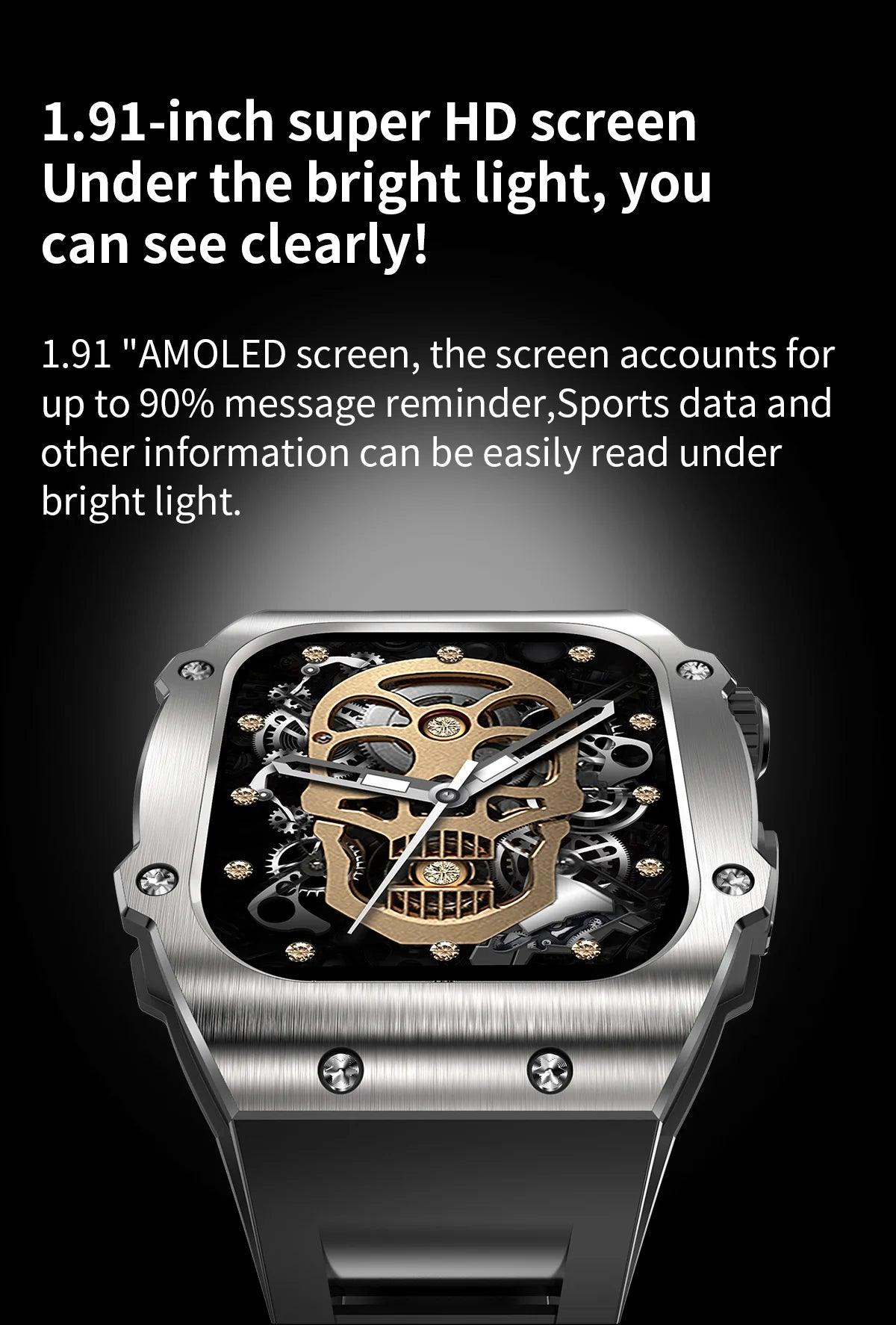 LIGE Smart Watch For Men Waterproof Bluetooth Call Heart Rate Monitor Carauana Store