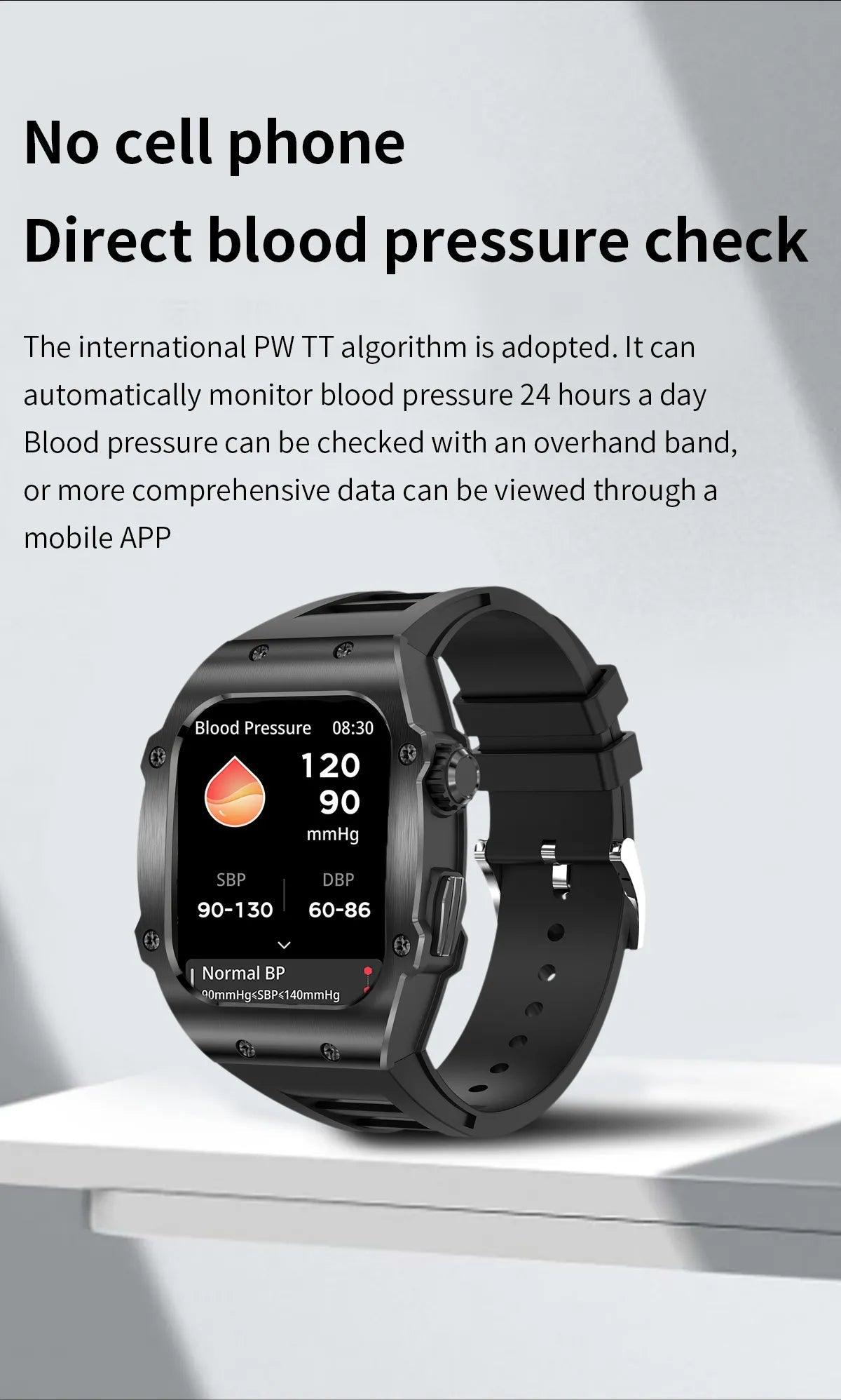 LIGE Smart Watch For Men Waterproof Bluetooth Call Heart Rate Monitor Carauana Store