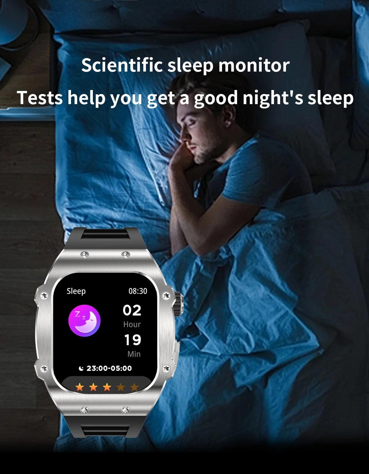 LIGE Smart Watch For Men Waterproof Bluetooth Call Heart Rate Monitor Carauana Store