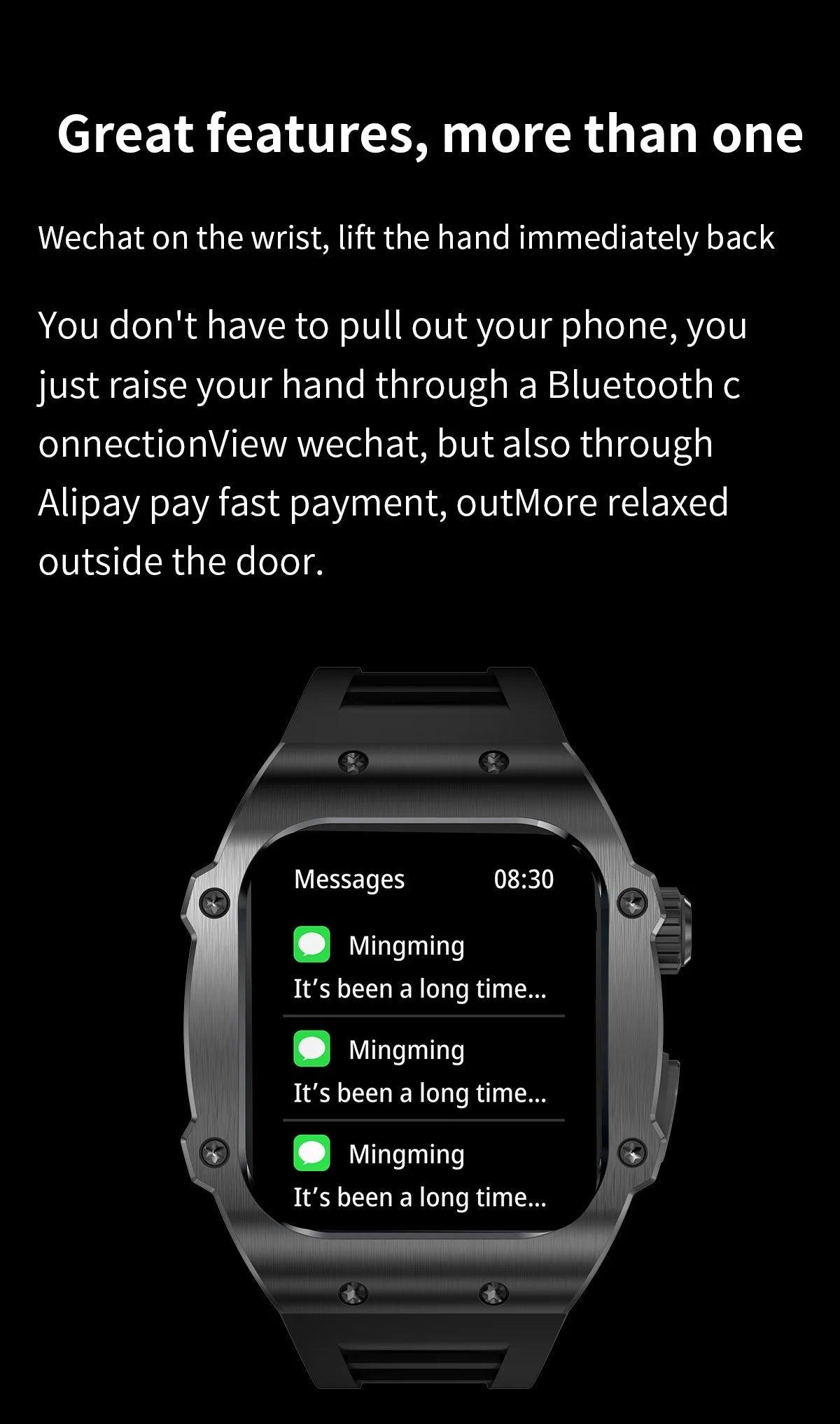 LIGE Smart Watch For Men Waterproof Bluetooth Call Heart Rate Monitor Carauana Store